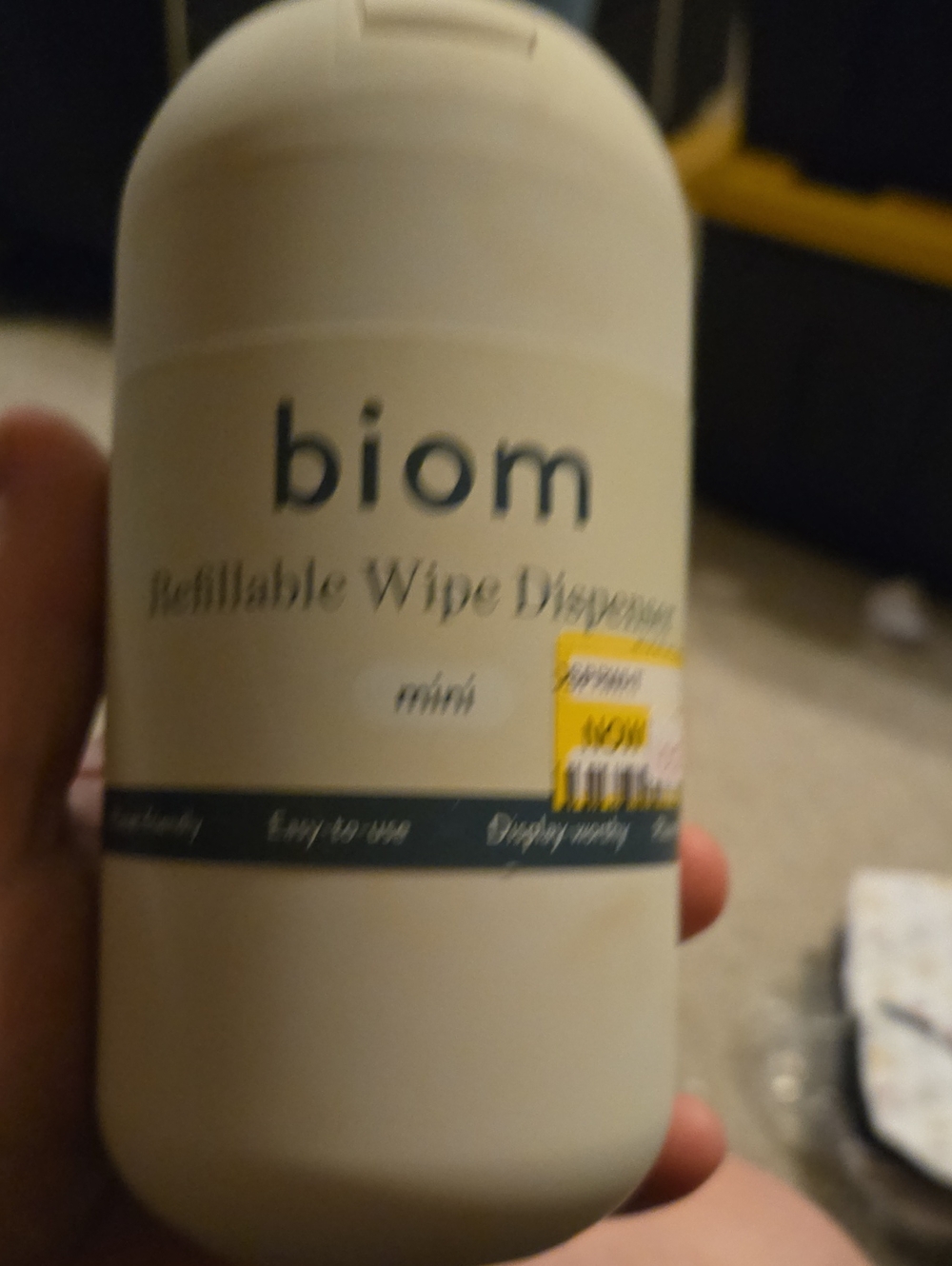 Refillable Wipe Dispenser - Cream